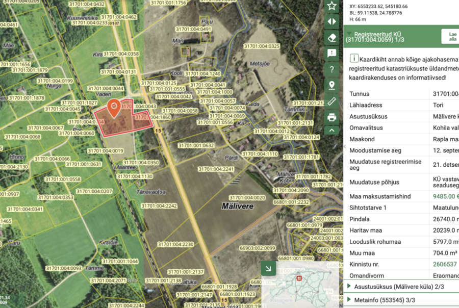 Agricultural land in Mälivere village on the Viljandi road — 6