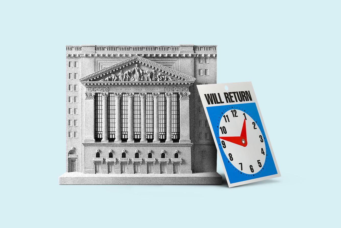 The NYSE with a Will Return sign