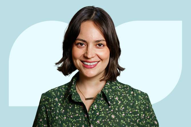 Marketing Brew Coworking series featuring Mayte Alquicira.