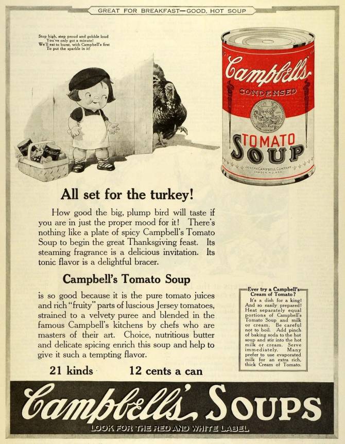 vintage Campbell's Soup ad