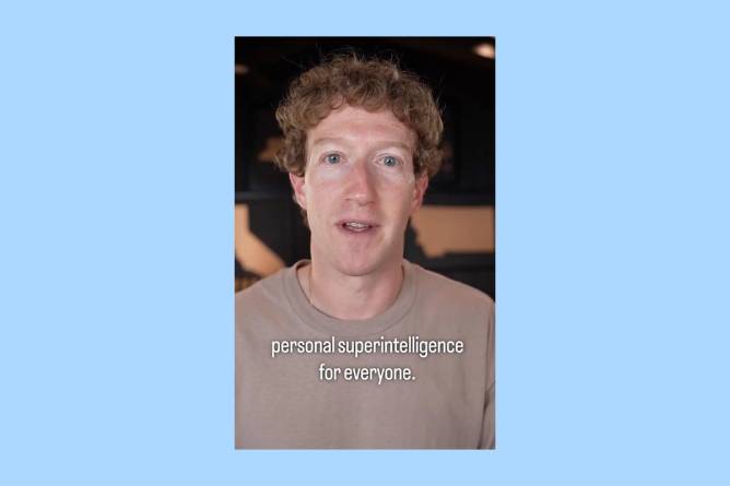 Screenshot of Mark Zuckerberg video on superintelligence