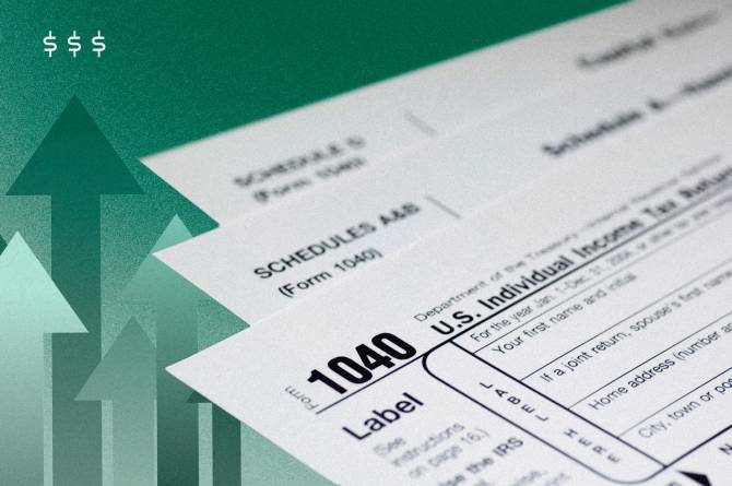 Illustration of a tax form