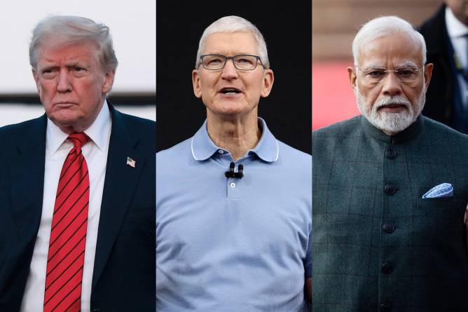 Donald Trump, Tim Cook, Narendra Modi