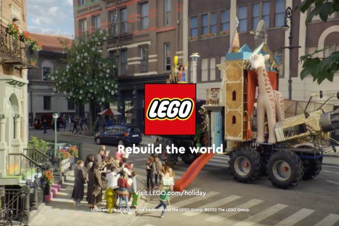 a Lego ad on Disney+