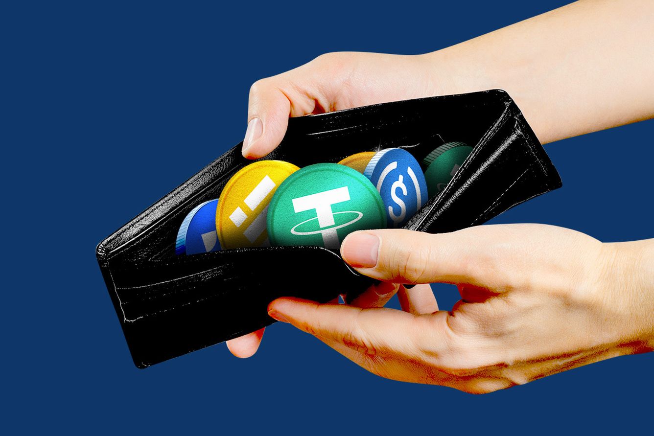 A wallet full of stablecoins