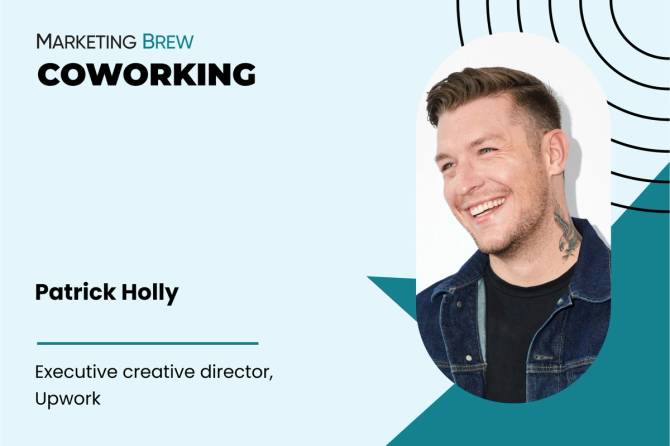 Patrick Holly in Marketing Brew's Coworking