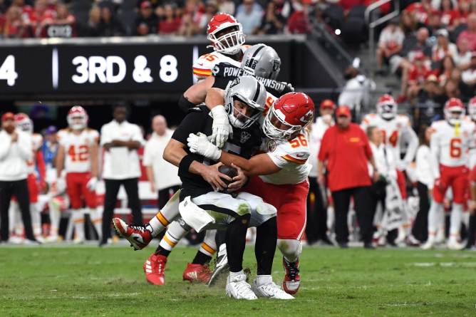 Kansas City Chiefs v. Las Vegas Raiders NFL game 2024