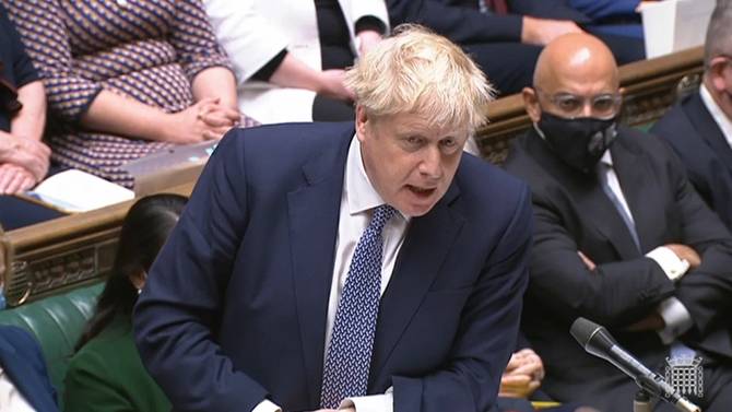 Boris Johnson speaks to House of Commons