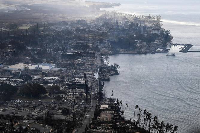 The Maui town of Lāhainā was largely destroyed in a wildfire.