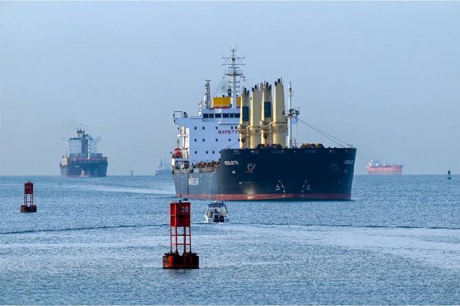 Ships near Panama Canal