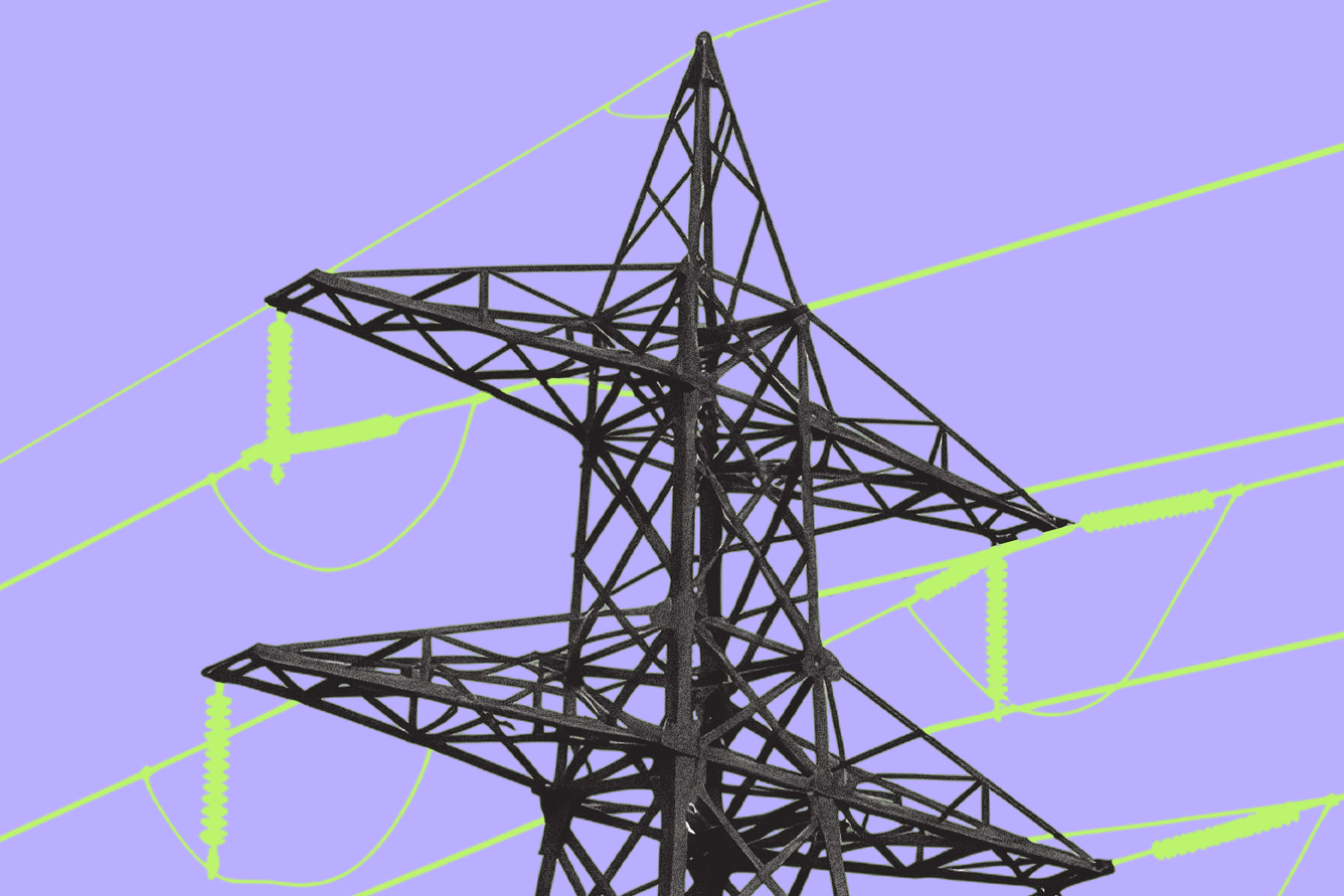 Illustration of an electric grid.