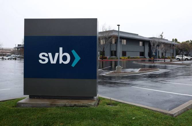 The exterior of SVB