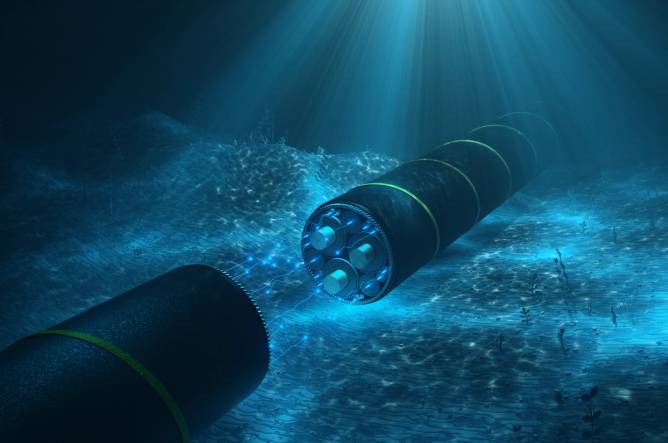 Undersea internet cable