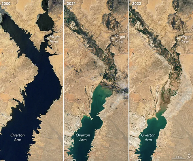 Lake Mead over time