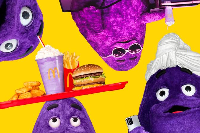 Grimace, one of the original McDonaldland characters, has gone viral