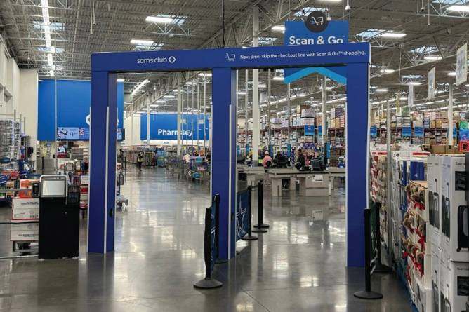 AI gateways at new Sam's Club in Grapevine, TX