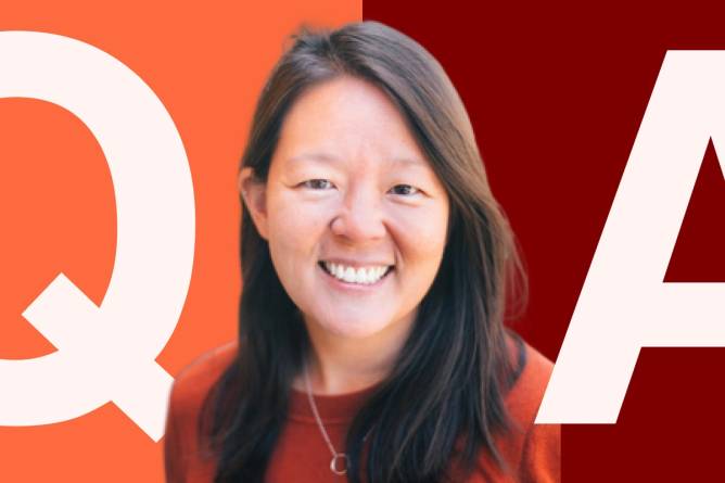 Tech Brew Q&A series featuring Linda Tong. 