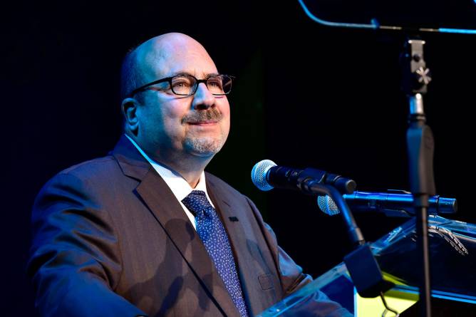 Craig Newmark speaks on stage during IAVA 12th Annual Heroes Gala.
