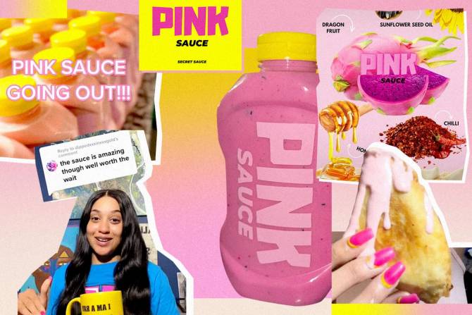 A collage of Pink Sauce