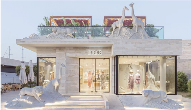 Image of a Dior pop up