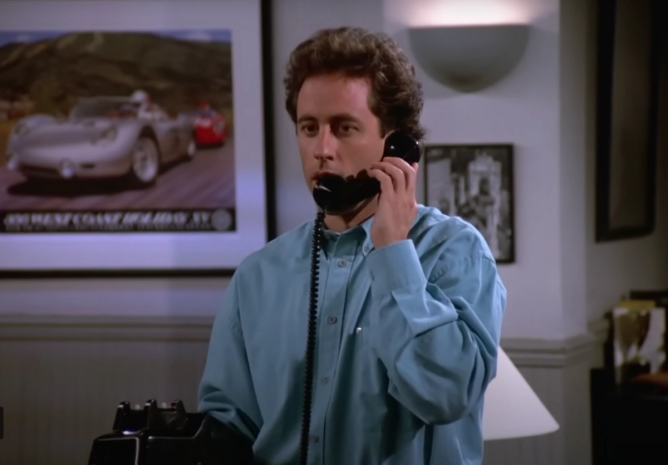 Jerry Seinfeld speaking to a telemarketer