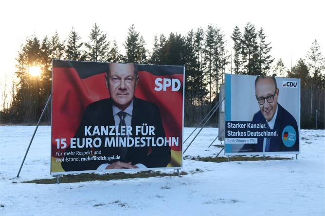 German election billboards