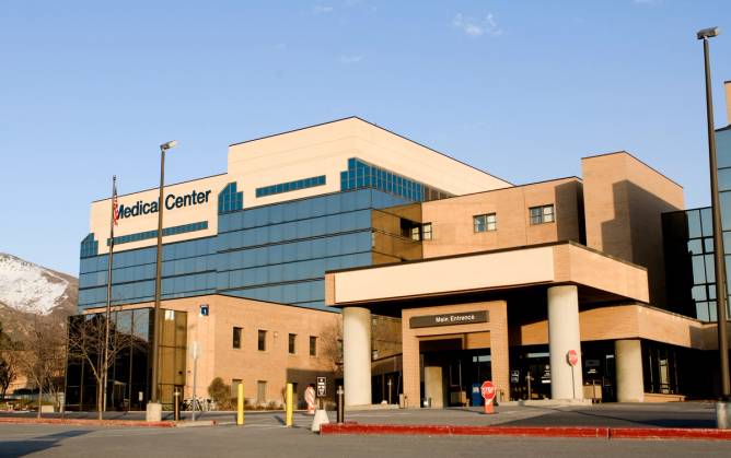 Outside view of a hospital