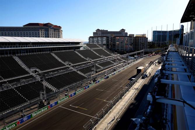 The F1 Las Vegas Grand Prix track