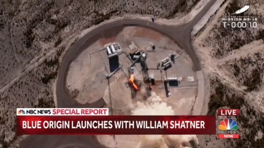 Blue Origin Launches with William Shatner on NBC