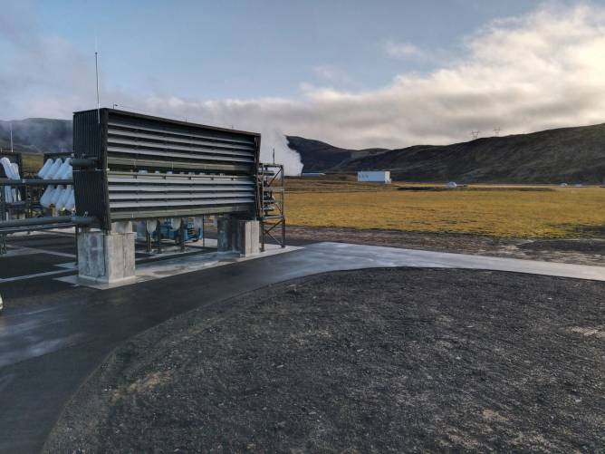 Climeworks’ carbon-capture facility in Iceland.