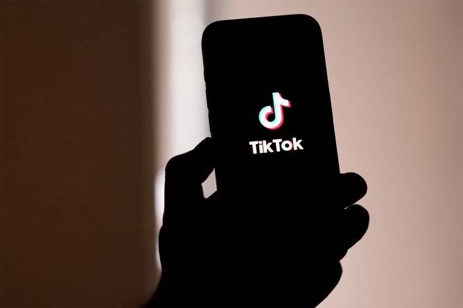 TikTok app on an phone