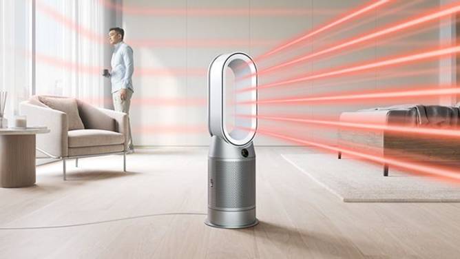 A promotional photo for a Dyson air purifier that earned a rating of just 15 out of 100 from Consumer Reports.