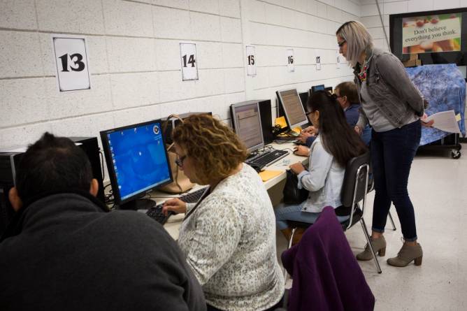 Image of people using computers