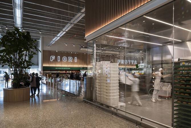 Italian supermarket chain Esselunga's superstore in Brescia