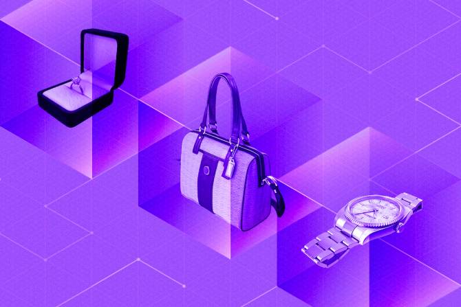 luxury items on the blockchain
