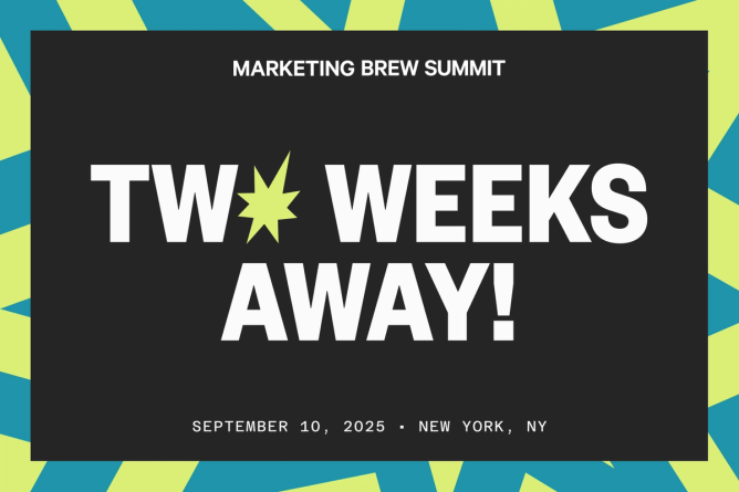 a promotional image for the Marketing Brew Summit