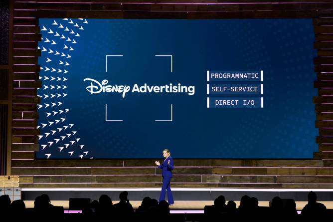 Jaime Power presents at Disney's annual Global Tech and Data Showcase