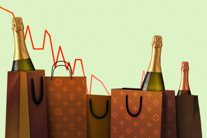 Champagne sales down