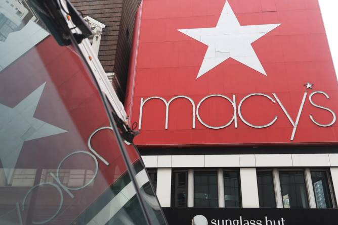 Macy's sign.