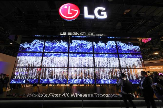 LG OLED T TVs at CES 2024