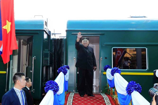 Kim Jong Un visiting Vietnam in 2019