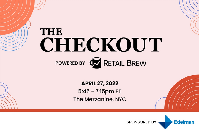 The Checkout event promo focused on sustainability on April 27, 2022