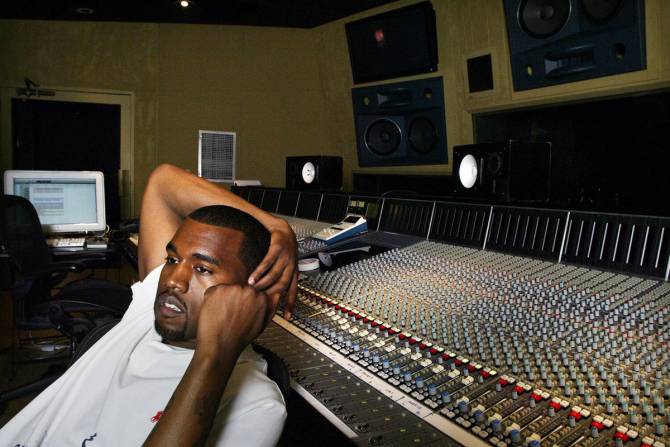 Kanye West "Ye" in music studio.