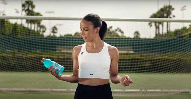 Mal Pugh in Gatorade ad