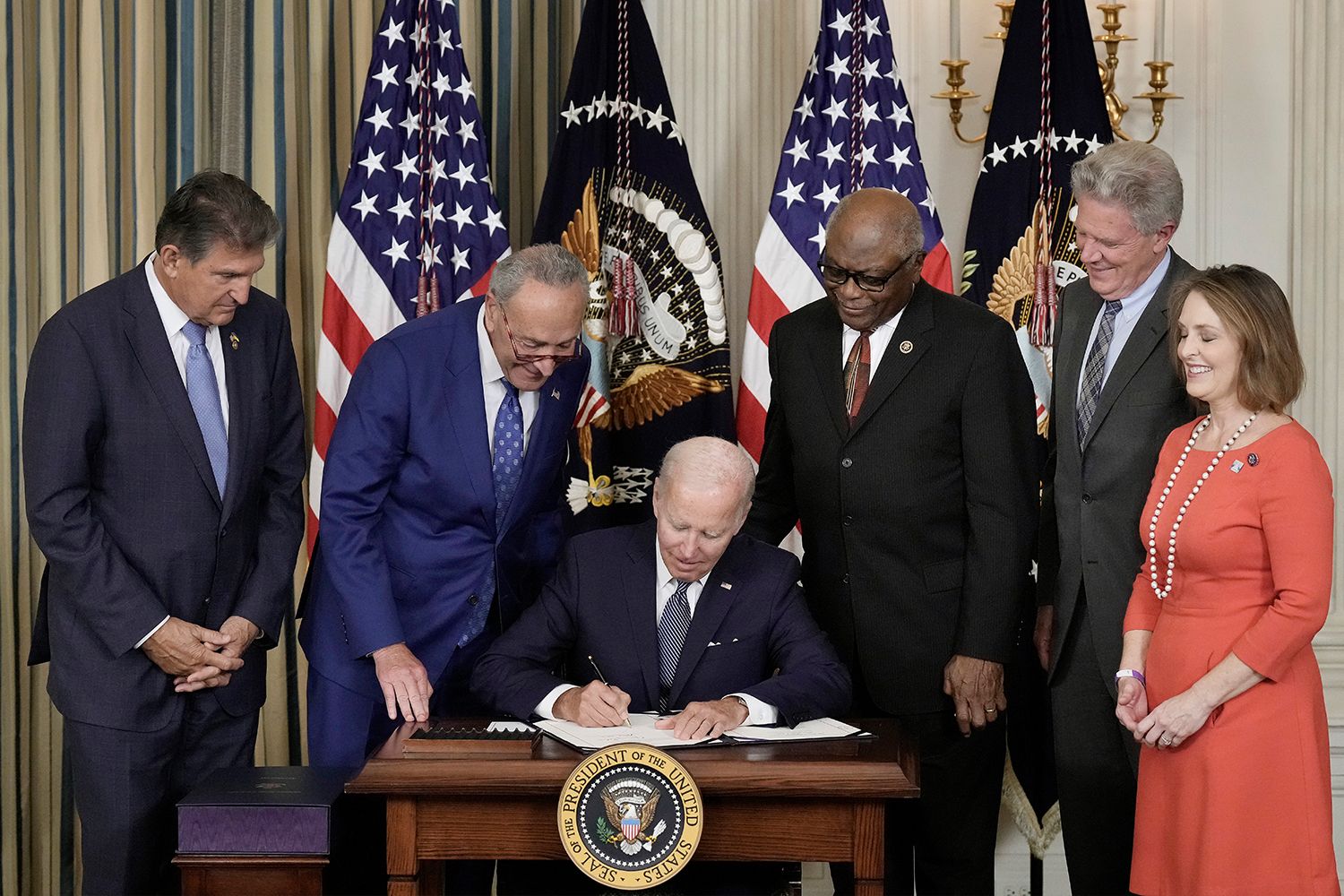 U.S. President Joe Biden signs The Inflation Reduction Act