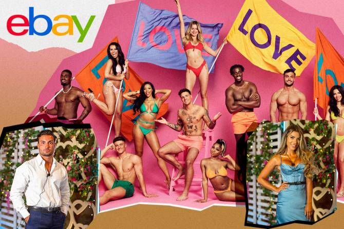 imagery from Love Island