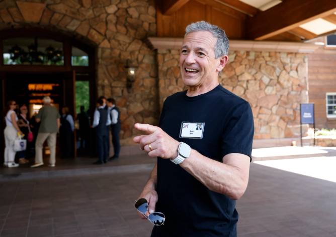 Disney CEO Bob Iger arrives at Allen & Company Sun Valley Conference in 2024