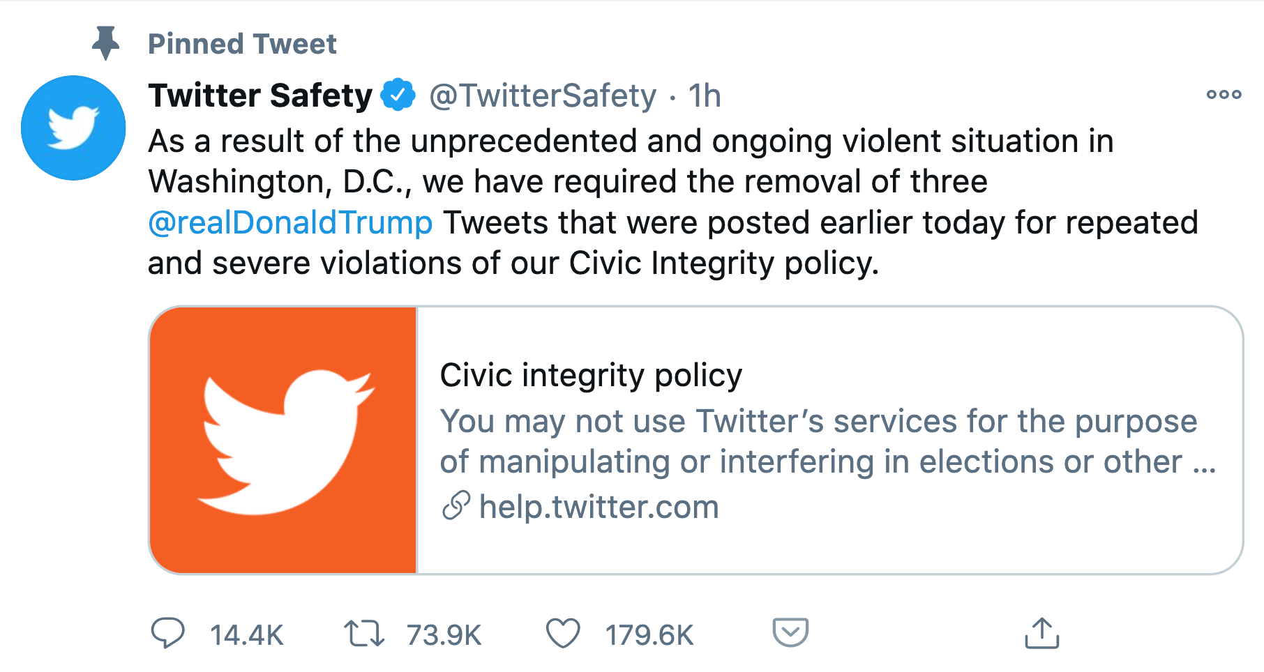 Twitter Suspends President Trump’s Twitter Account for 12 Hours