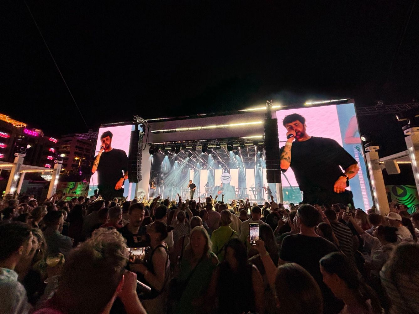 the stage at Spotify Beach at Cannes Lions 2025
