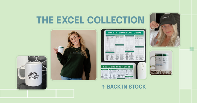 Excel shortcut mouse pads are back in stock 